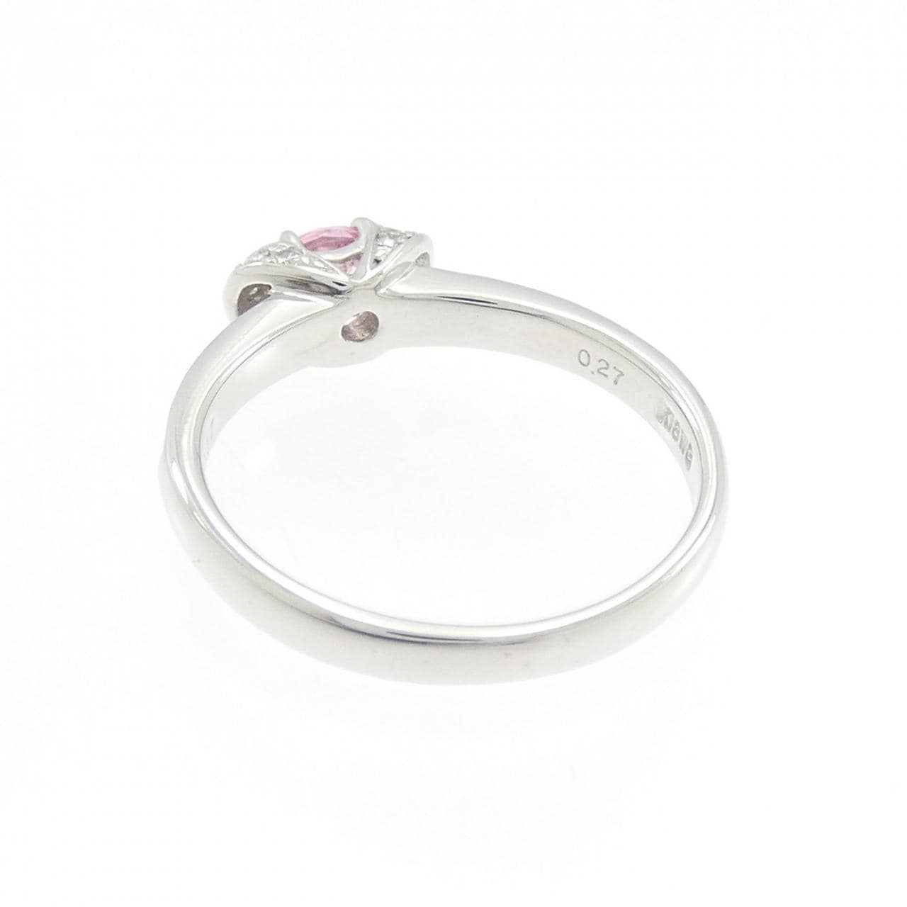 K18WG サファイヤ リング 0.27CT