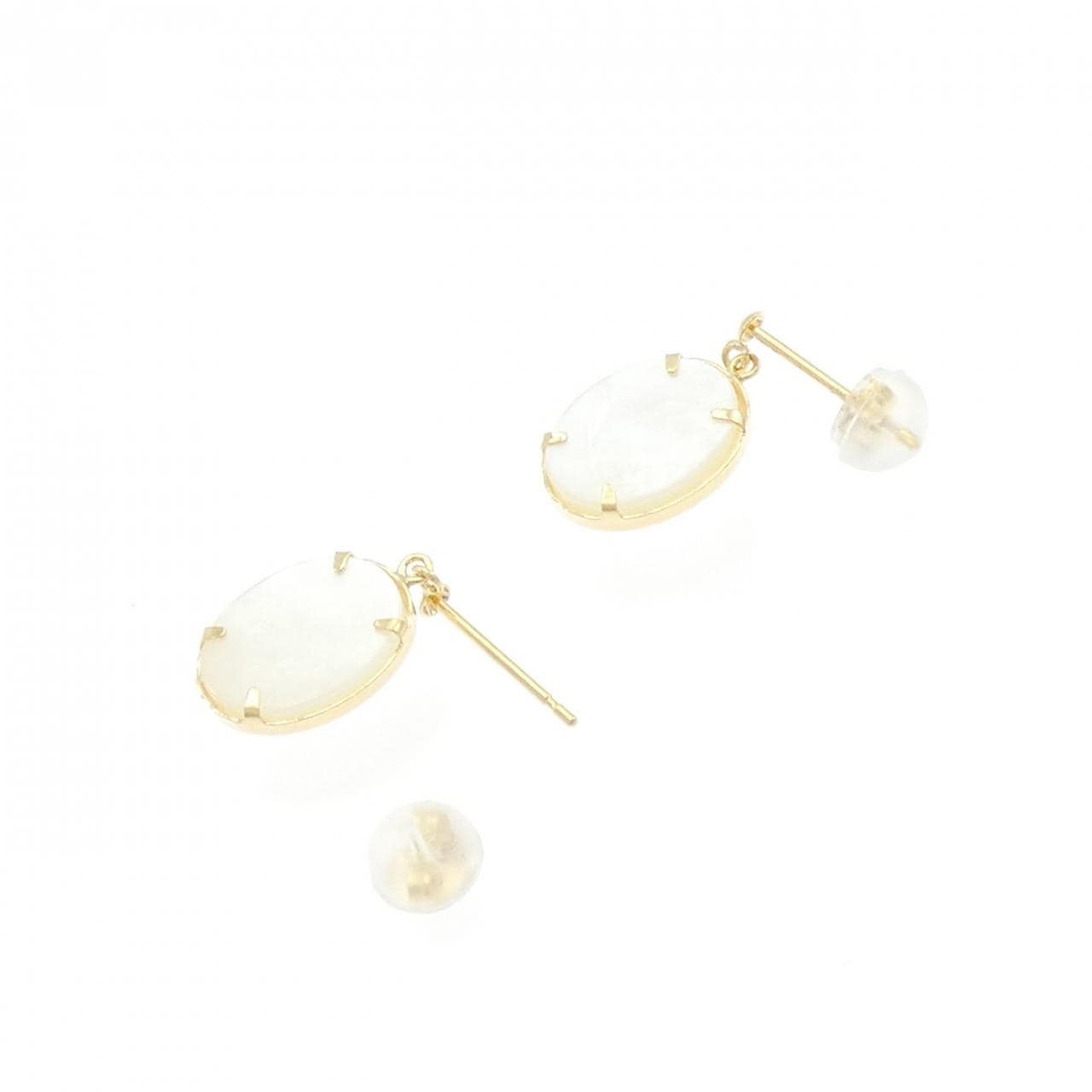 【新品】K18YG マザーオブパール ピアス