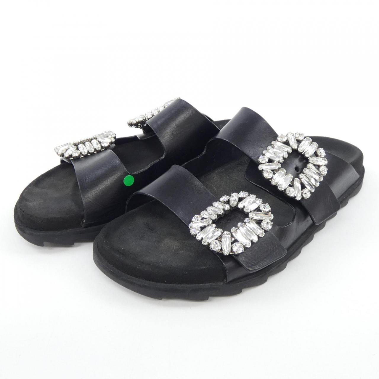 ロジェヴィヴィエ ROGER VIVIER ストラスバックル スライディーヴィヴ サンダル