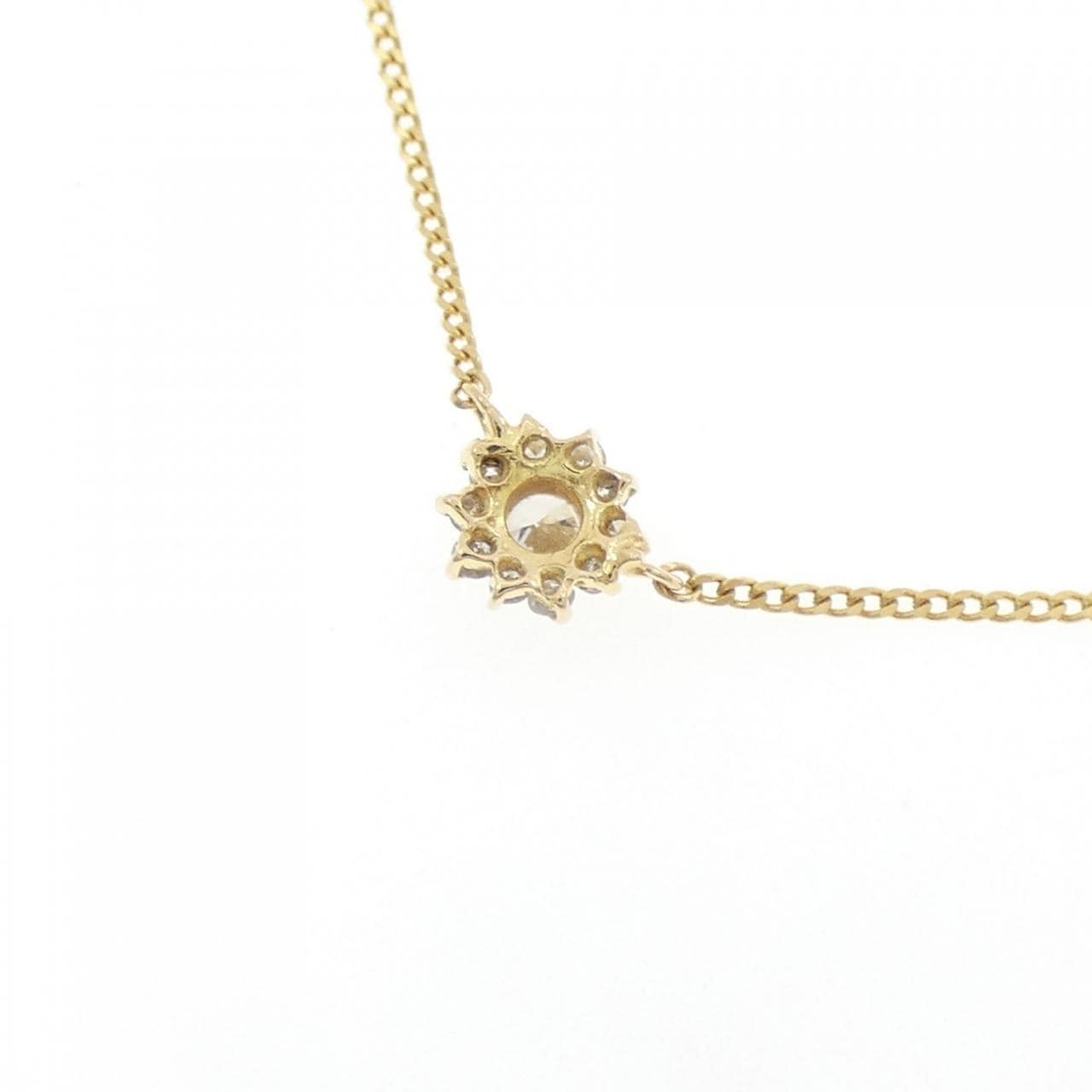 K18YG ダイヤモンド ネックレス 0.12CT