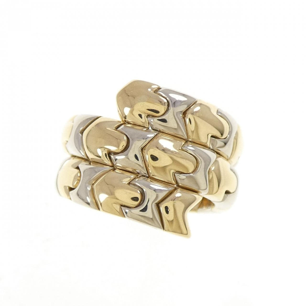 ブルガリ 750YG/750WG リング