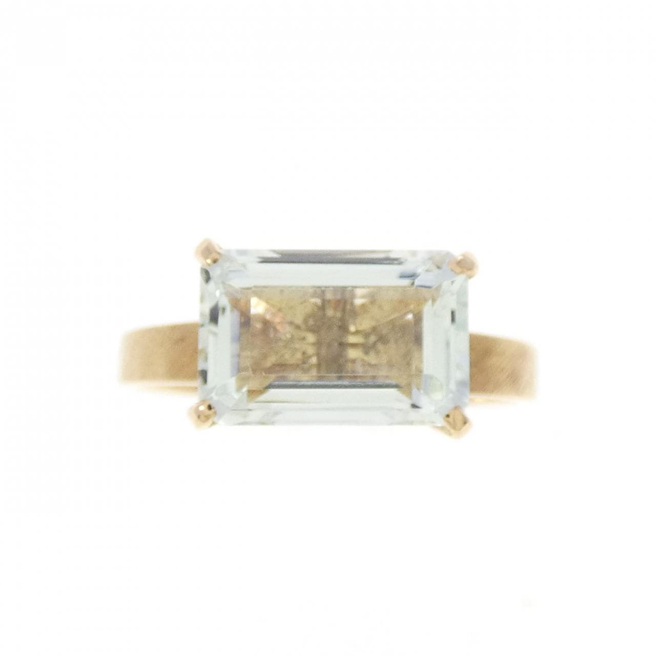 K18YG アクアマリン リング