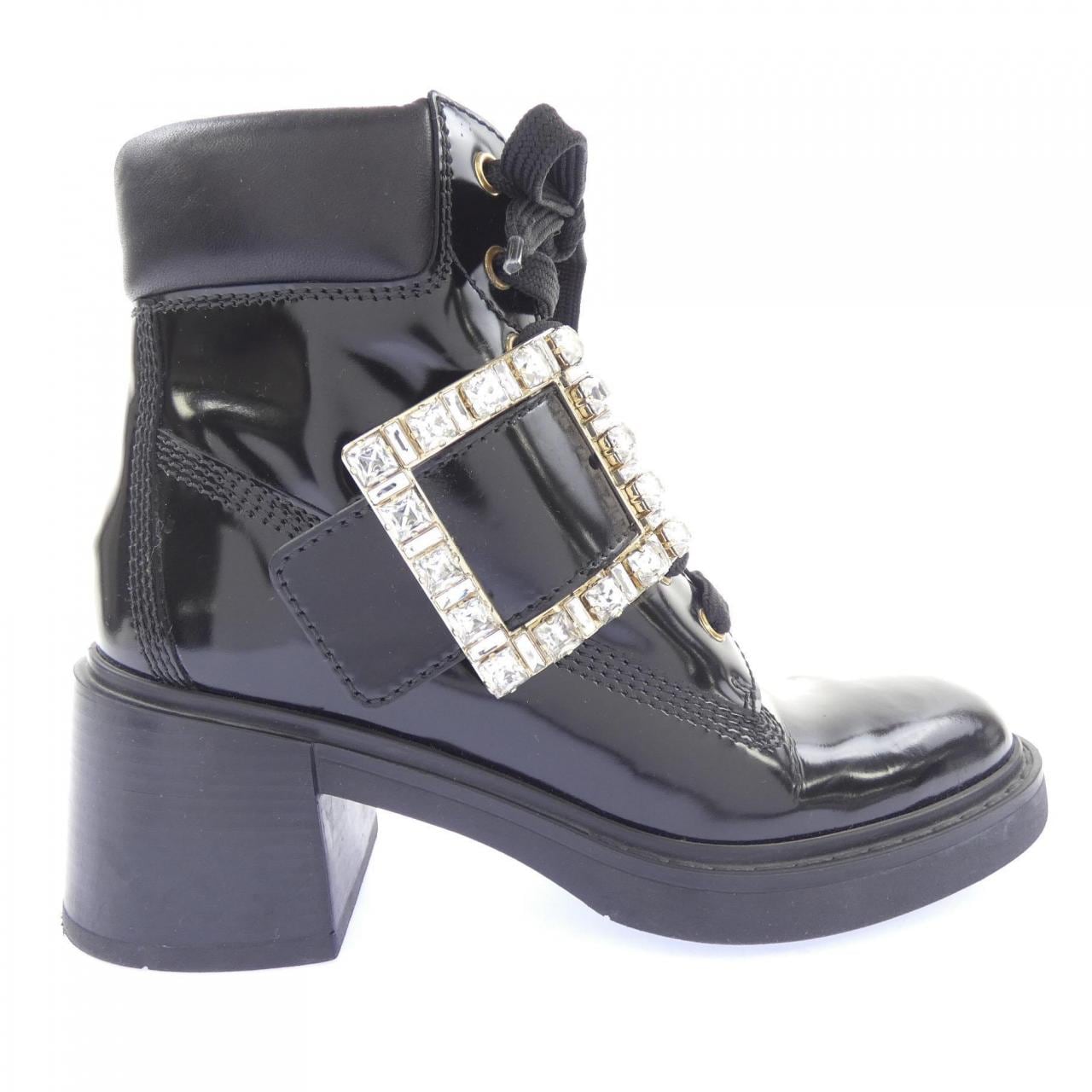 ロジェヴィヴィエ ROGER VIVIER ヴィヴ レンジャーストラスバックル ブーツ