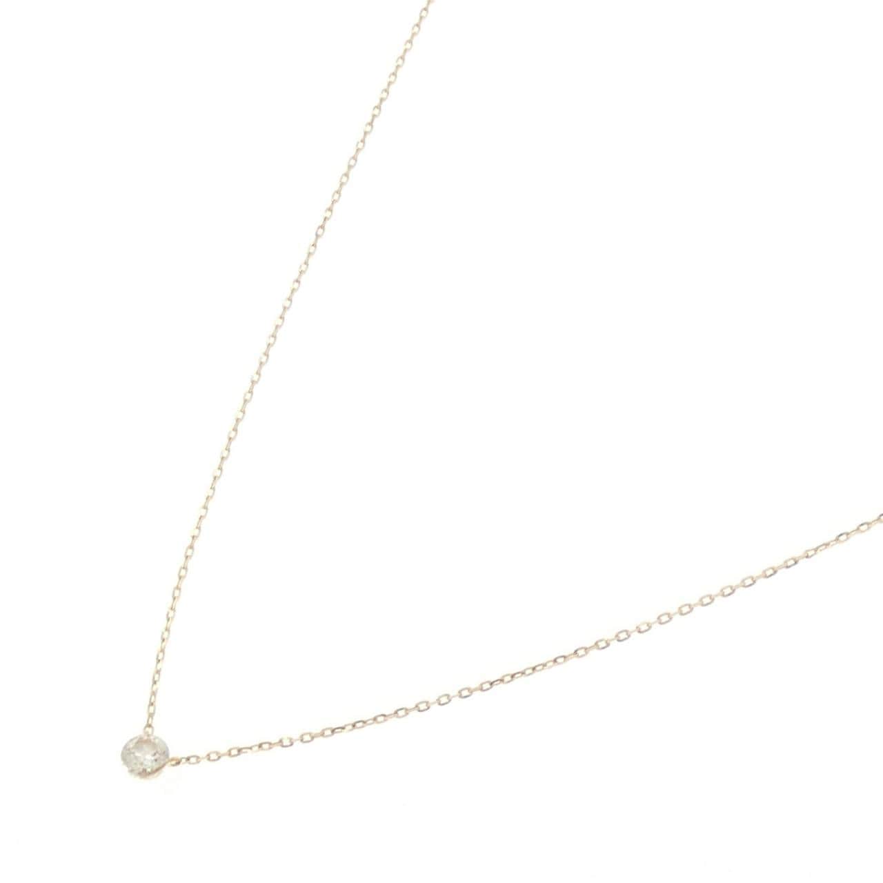 アガット ダイヤモンド ネックレス 0.1CT