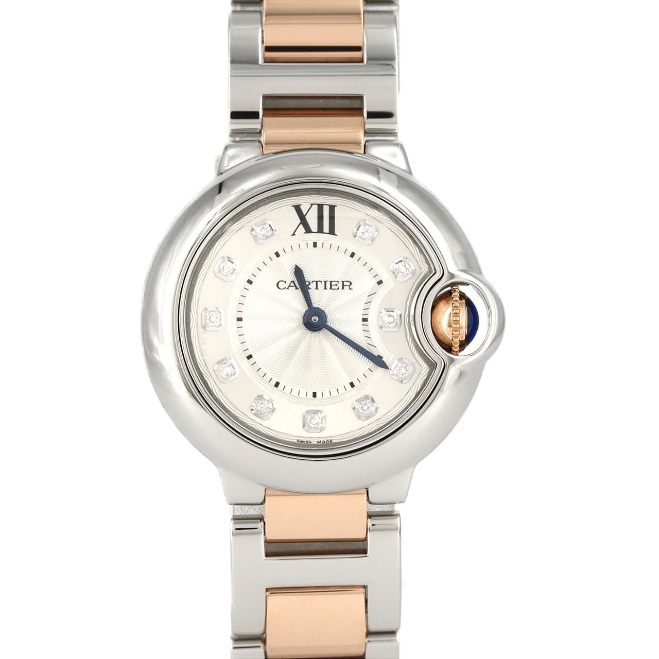 カルティエ バロンブルーSM PGコンビ･11P WE902030 SSxPG クォーツ