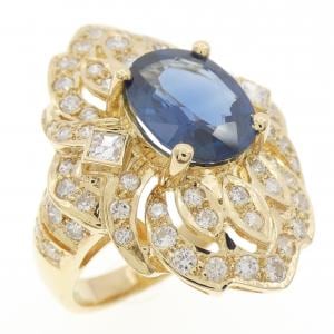 K18YG サファイヤ リング 2.86CT