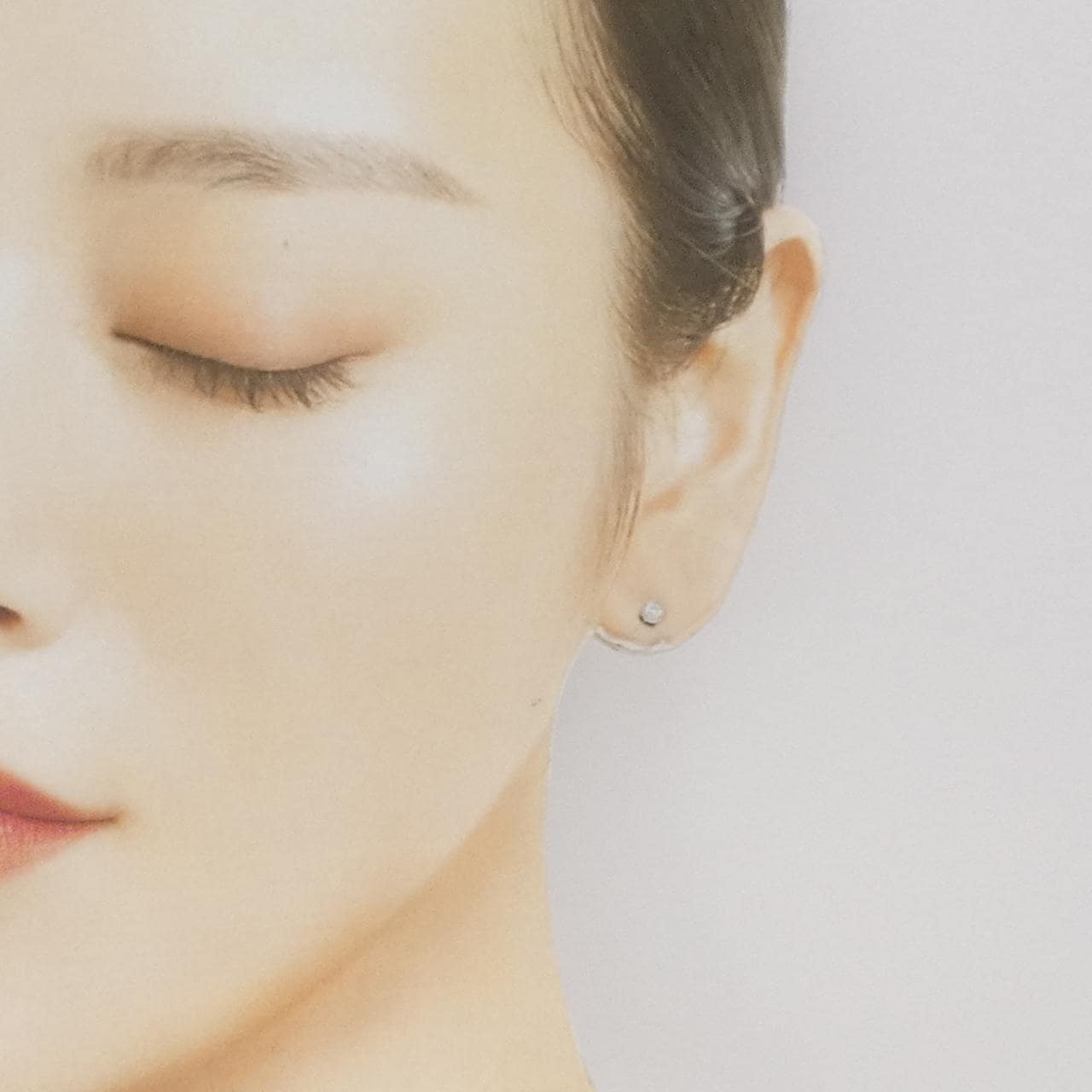 K10WG ダイヤモンド ピアス 0.12CT