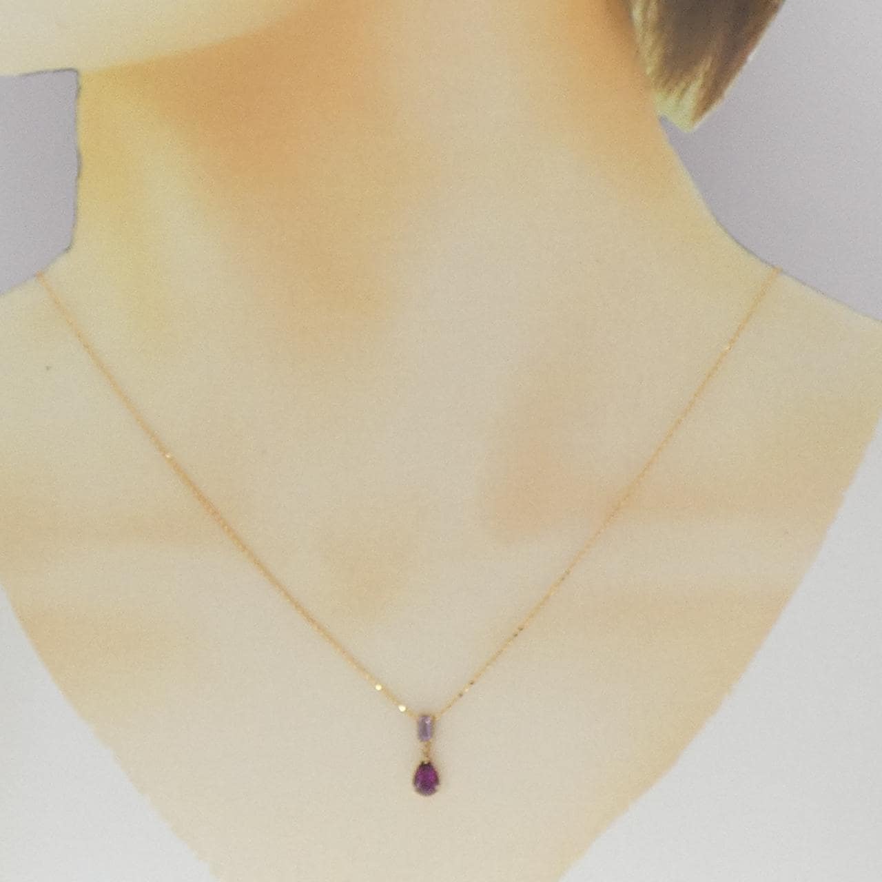 K18PG アメジスト ネックレス