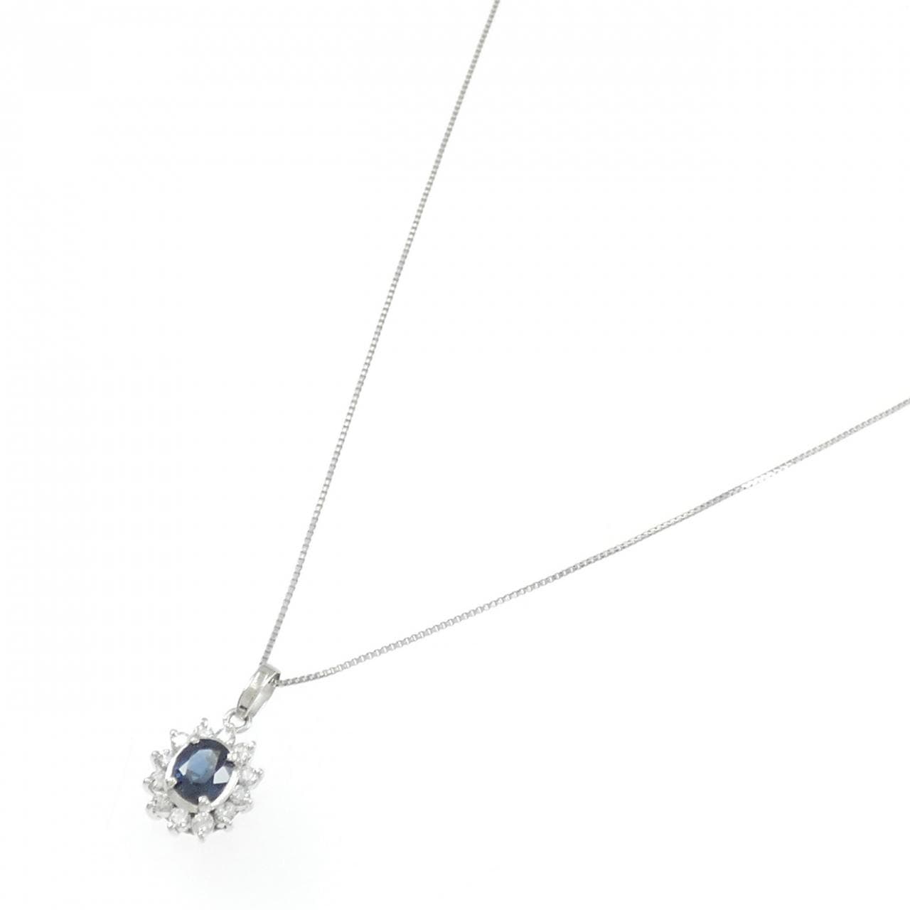 PT900/PT850 サファイヤ ネックレス 0.49CT