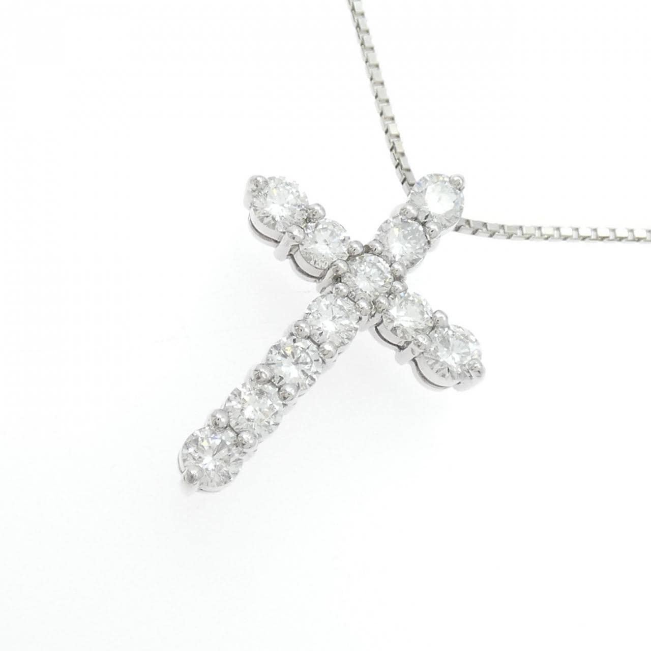 PT900/PT850 クロス ダイヤモンド ネックレス 1.50CT