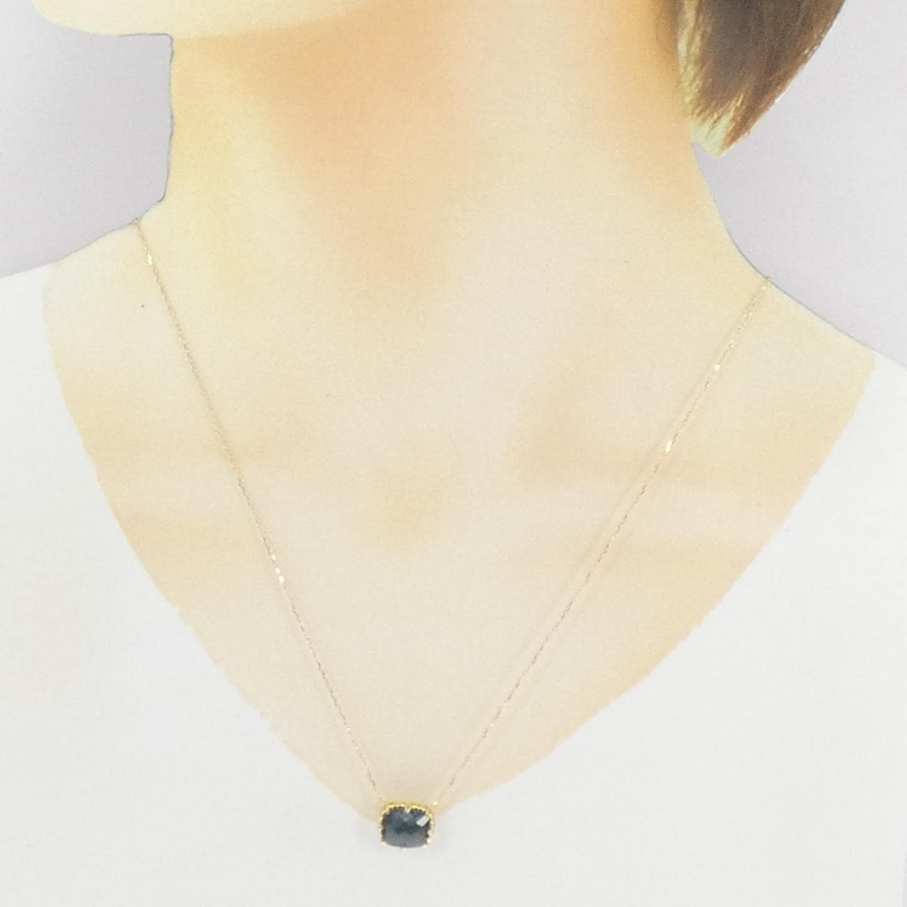 K18YG ブルートパーズ ネックレス 4.00CT