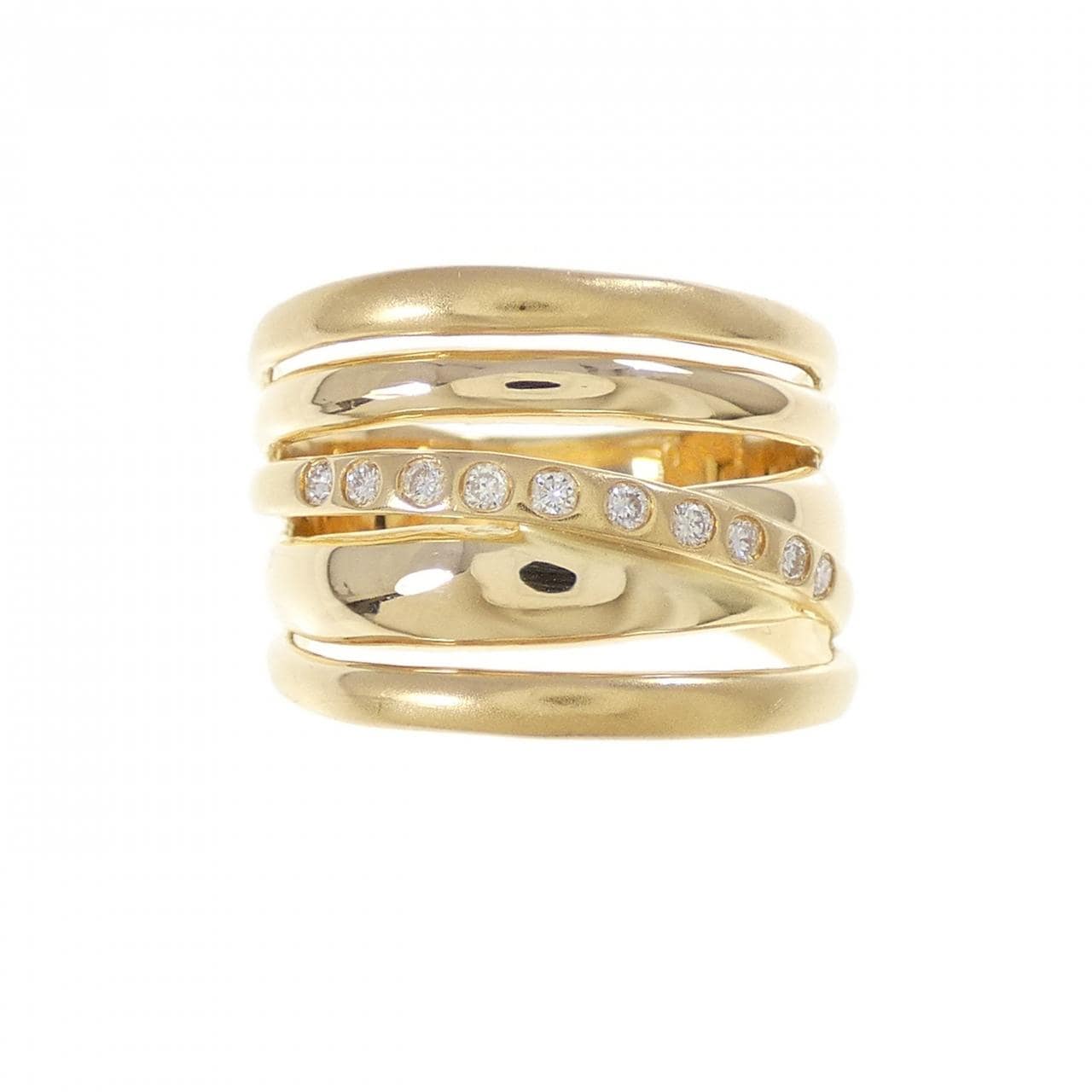 K18YG ダイヤモンド リング 0.11CT