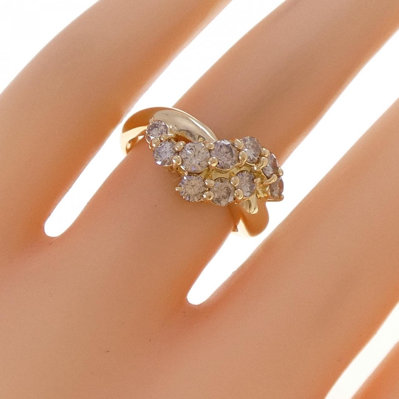 K18YG ダイヤモンド リング 1.00CT