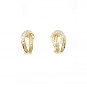 K18YG/K18WG ダイヤモンド ピアス 0.40CT