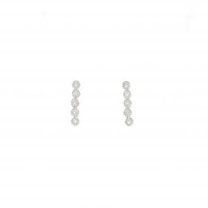 K18WG ダイヤモンド ピアス 0.20CT