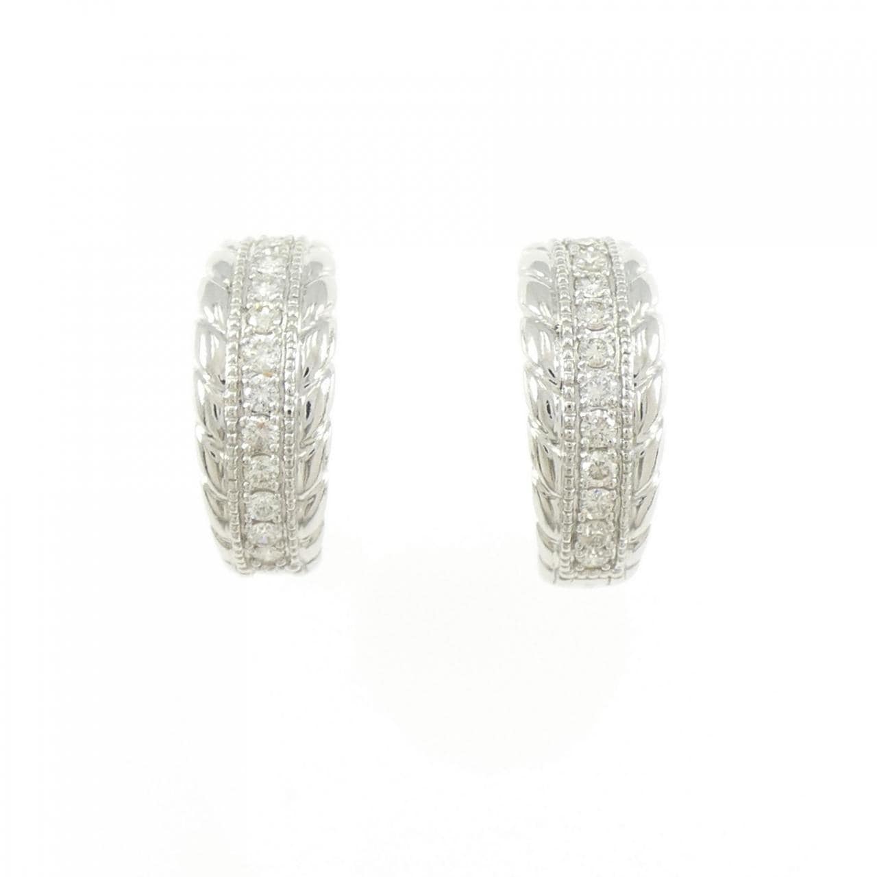 PT900 ダイヤモンド ピアス 0.50CT