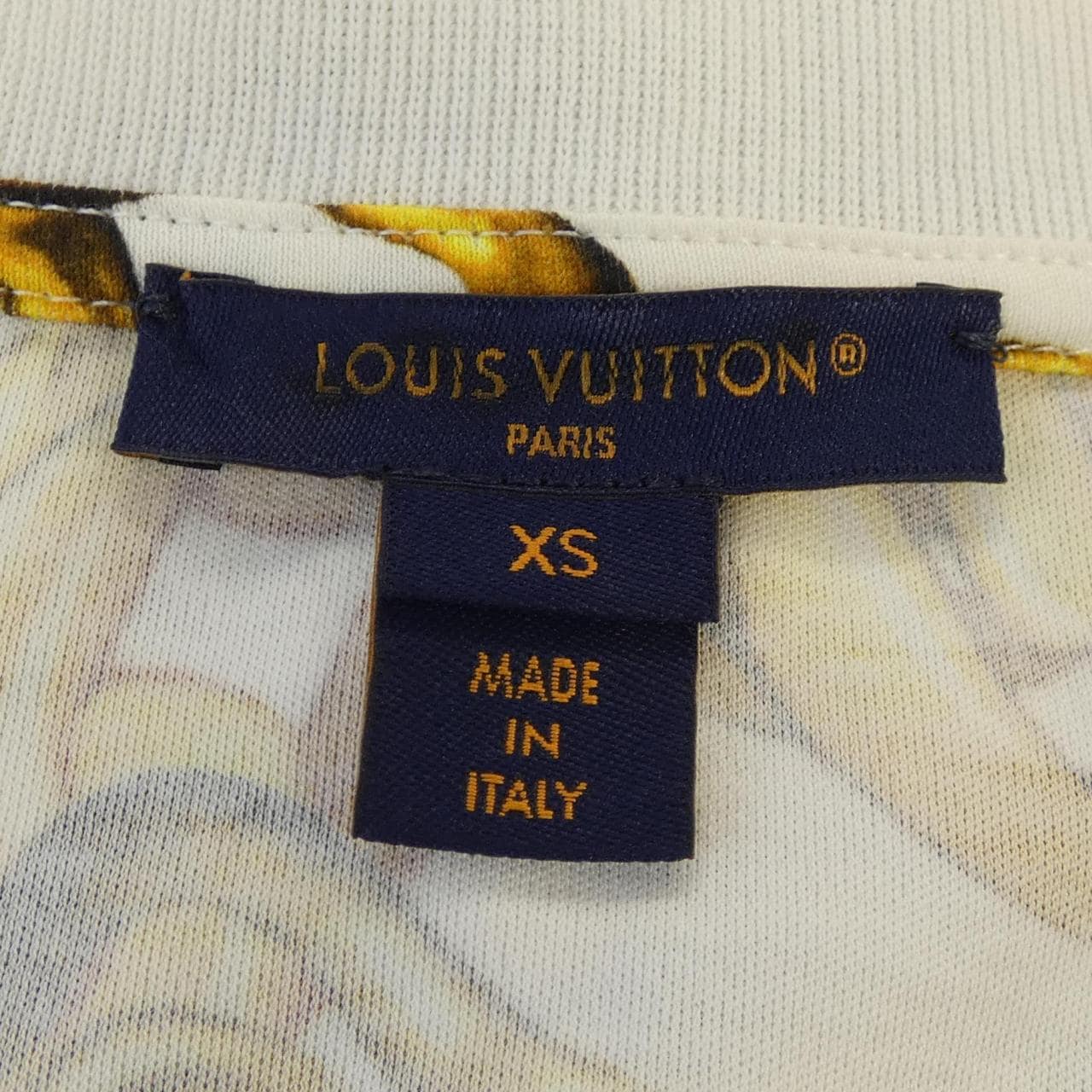 ルイヴィトン LOUIS VUITTON チェーンプリントクロップトップ FOTS36YE4 Tシャツ