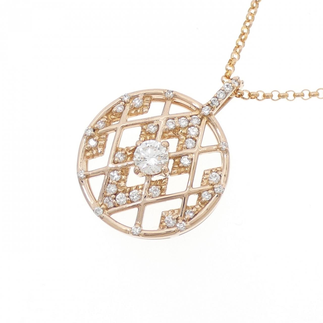 K18PG ダイヤモンド ネックレス 0.350CT