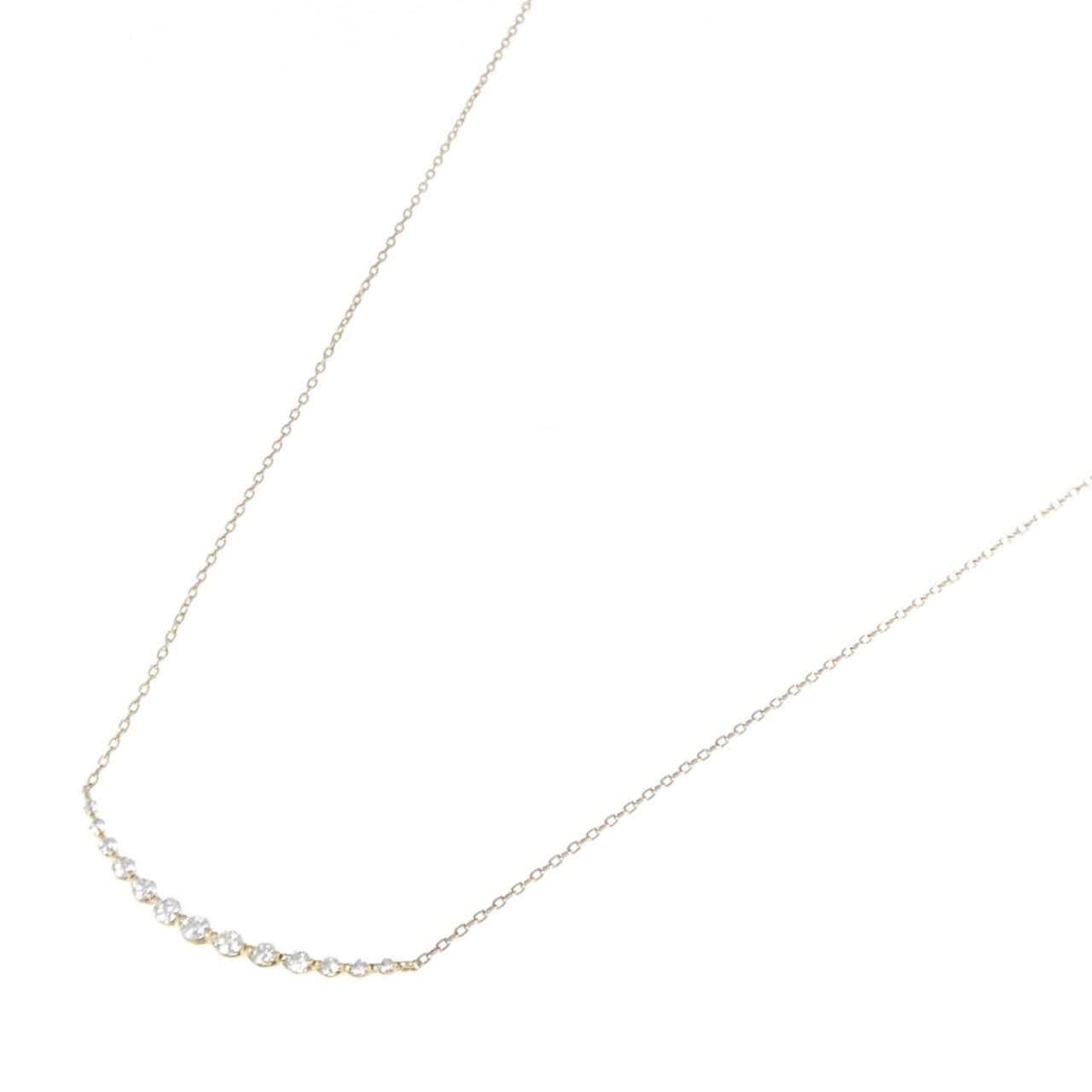 K18YG ダイヤモンド ネックレス 0.35CT