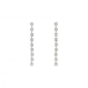 K18WG ダイヤモンド ピアス 0.50CT