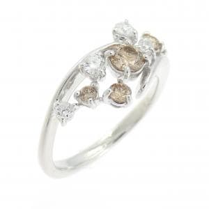 K18WG ダイヤモンド リング 0.50CT