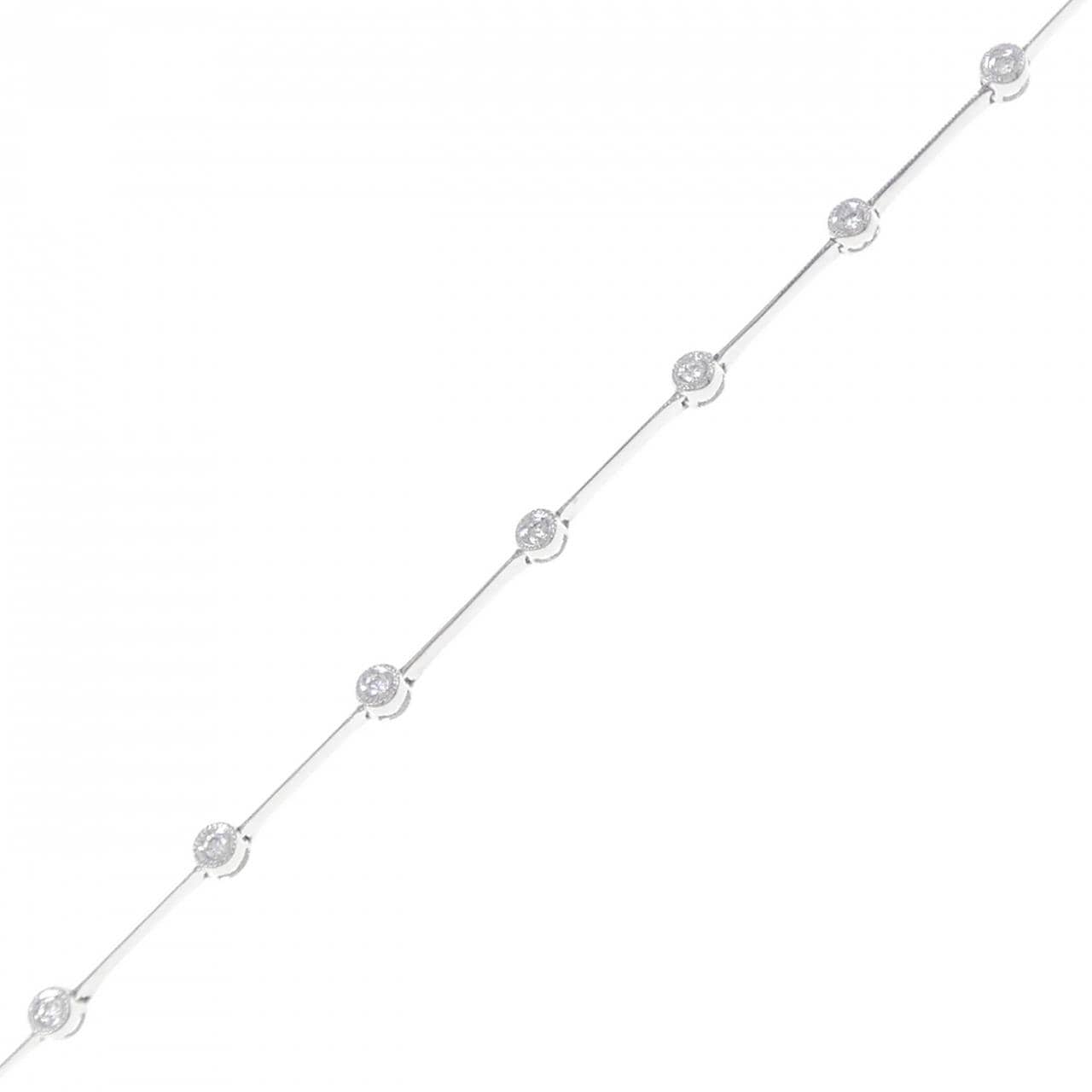K18WG ダイヤモンド ブレスレット 0.20CT