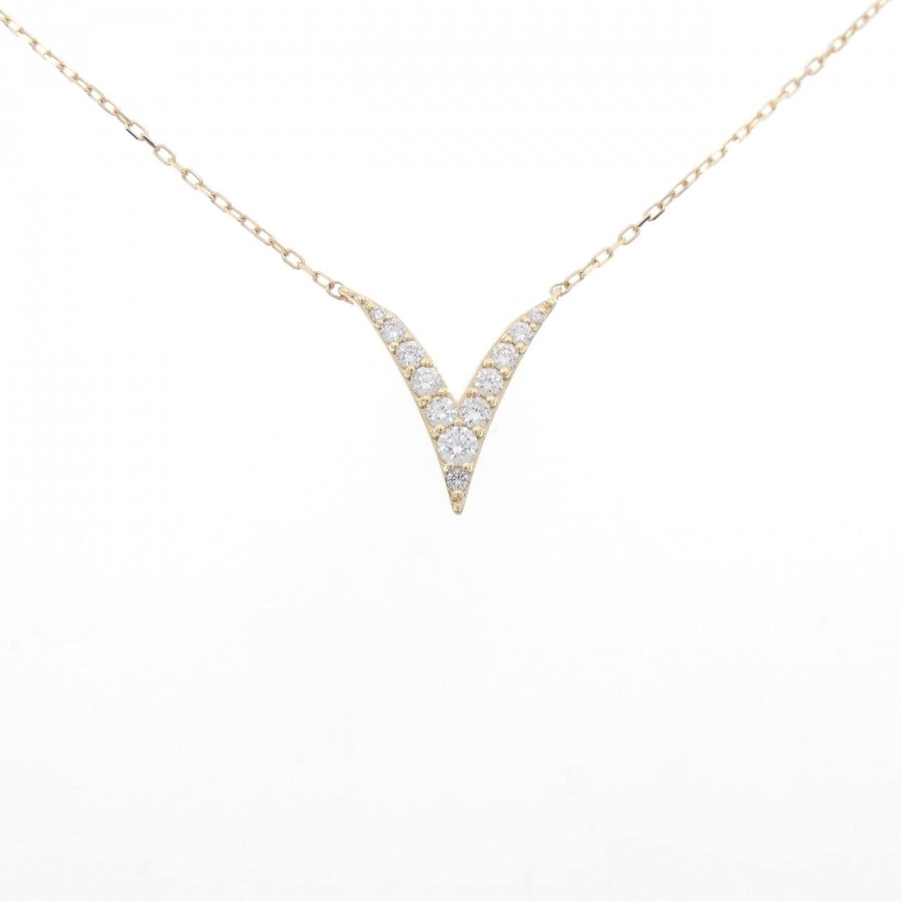 [BRAND NEW] 18KYG Diamond Necklace 0.30CT