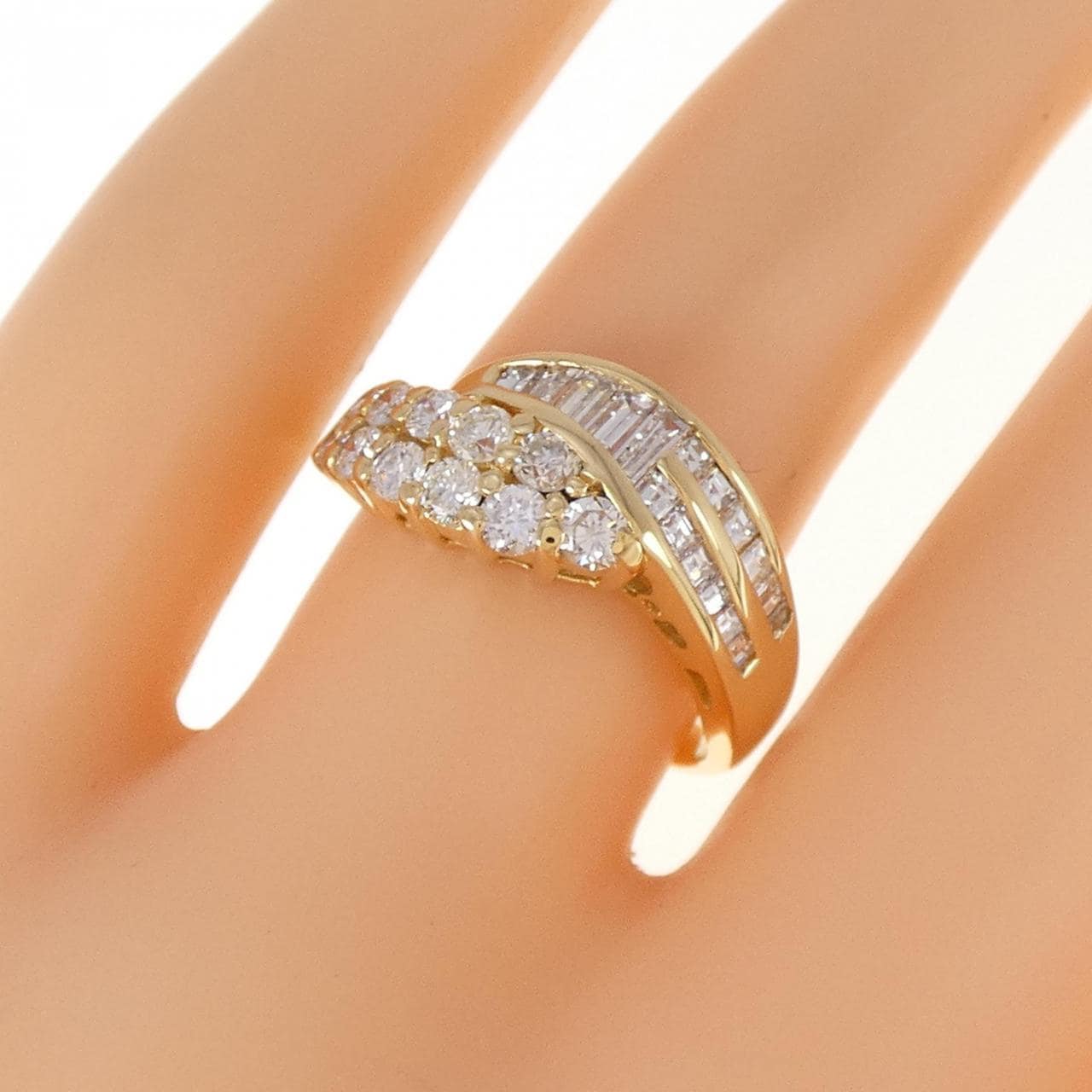 K18YG ダイヤモンド リング 1.20CT