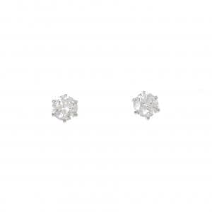 【リメイク】PT900/ST ダイヤモンド ピアス 0.341CT 0.347CT E-F SI2 EXT