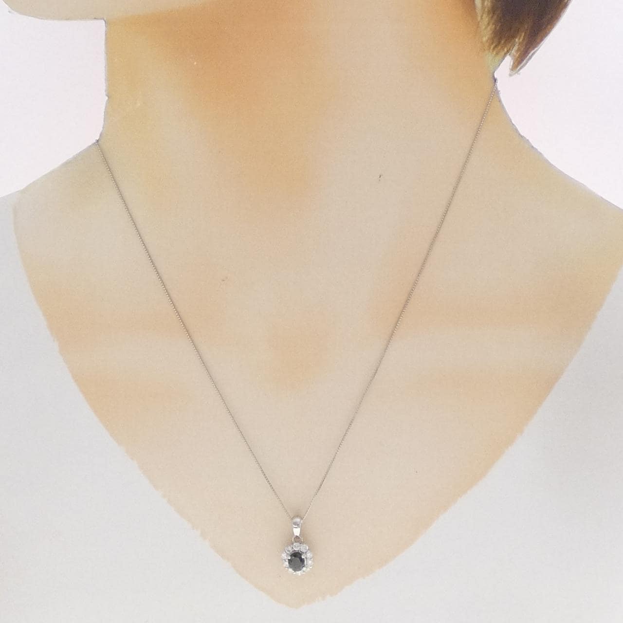 PT900/PT850 グリーンガーネット ネックレス 0.60CT