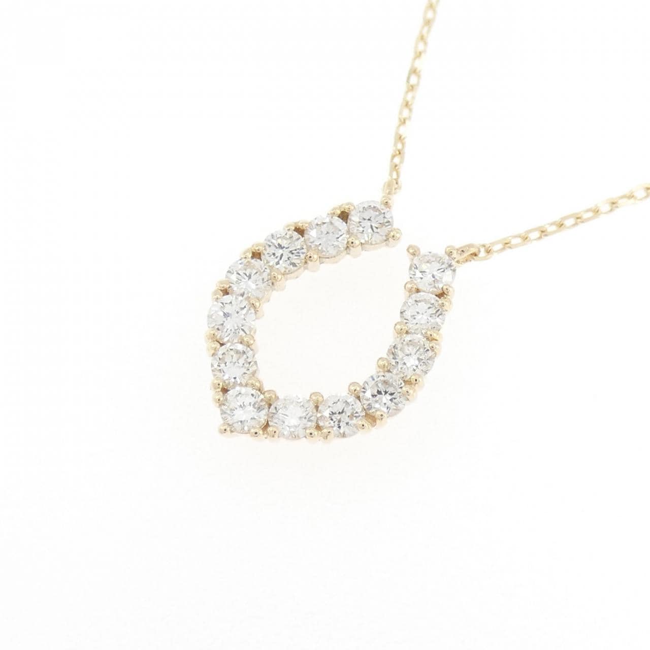 【リメイク】K10YG ダイヤモンド ネックレス 0.30CT
