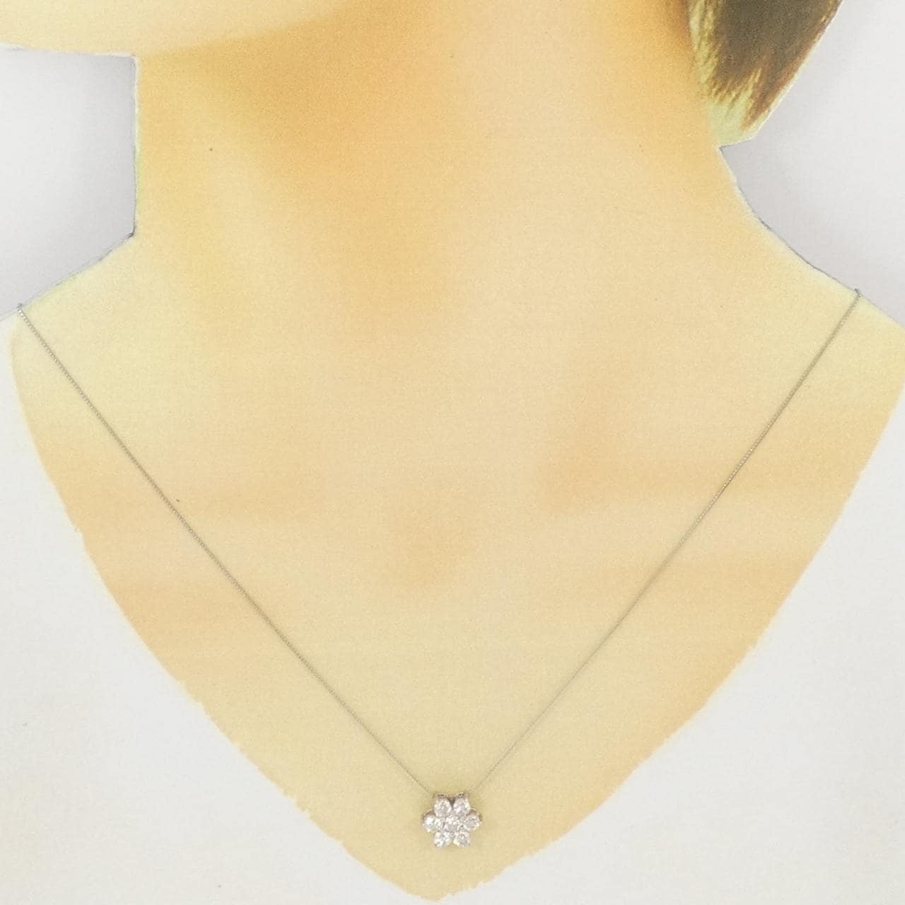 PT900/PT850 ダイヤモンド ネックレス 1.00CT