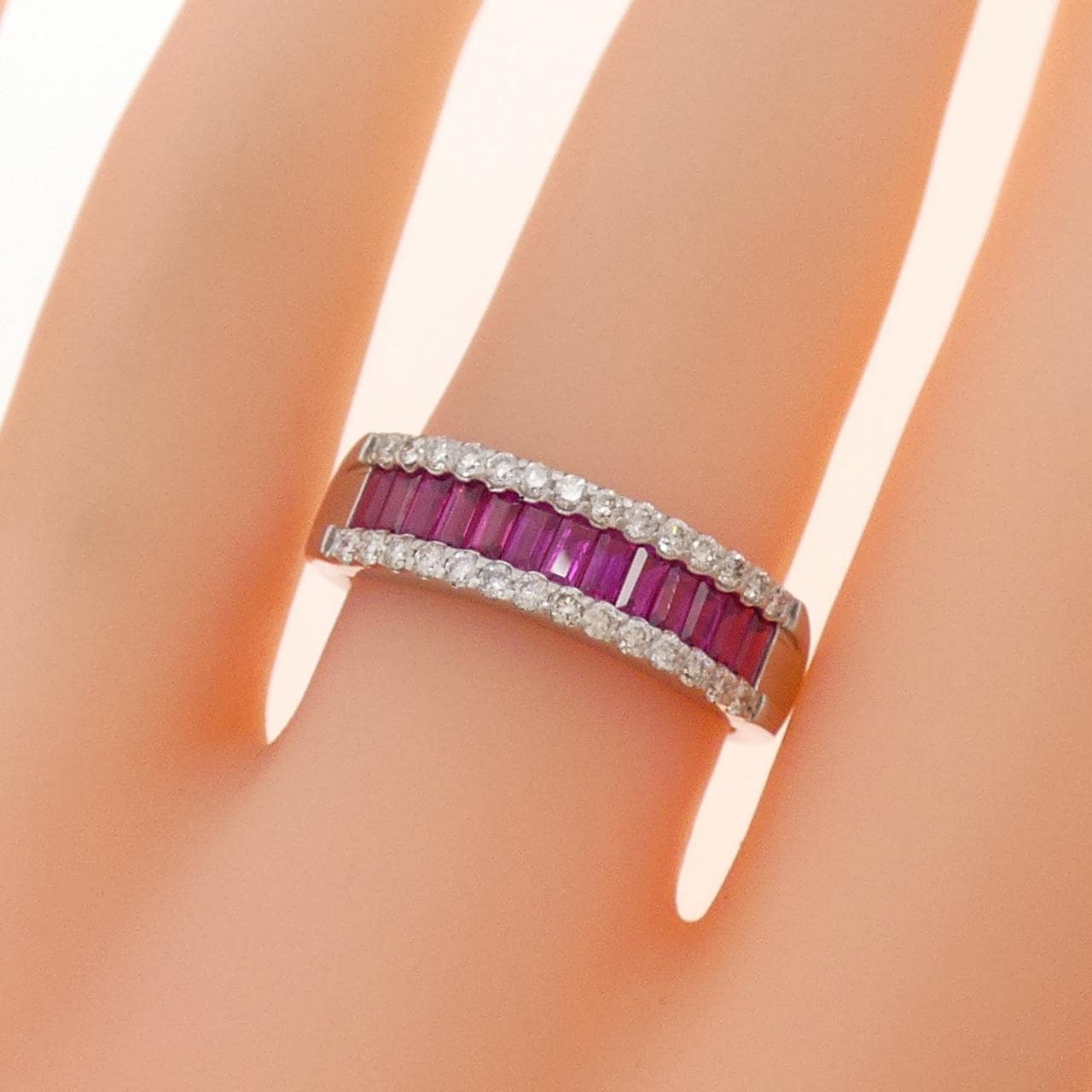 PT900 ルビー リング 0.85CT