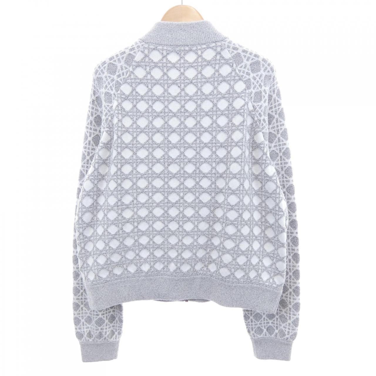 クリスチャンディオール CHRISTIAN DIOR マクロカナージュ ボンバージャケット ブークレニット 644V50A7941 ブルゾン