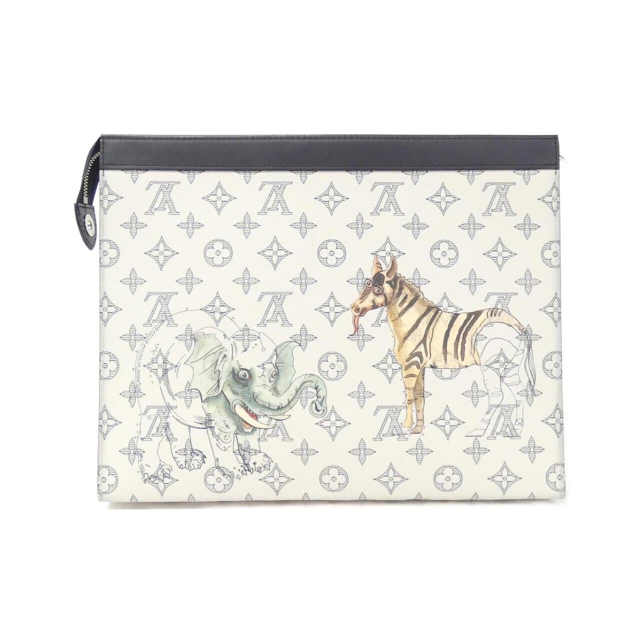 LOUIS VUITTON Monogram Savannah (Chapman) Pochette Voyage GM M66649 包