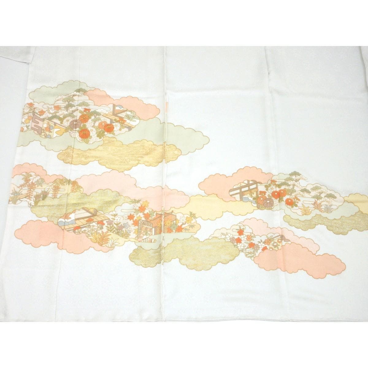 【未使用品】仮縫　訪問着　京友禅金彩加工【藤井寛】