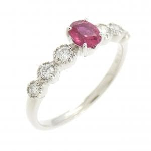 PT ルビー リング 0.32CT
