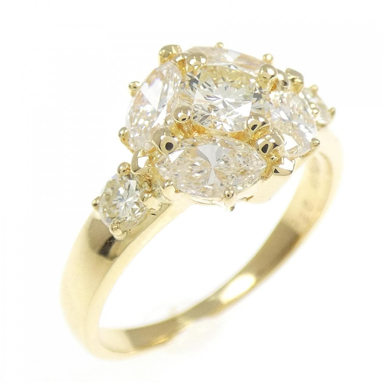 K18YG ダイヤモンド リング 1.60CT