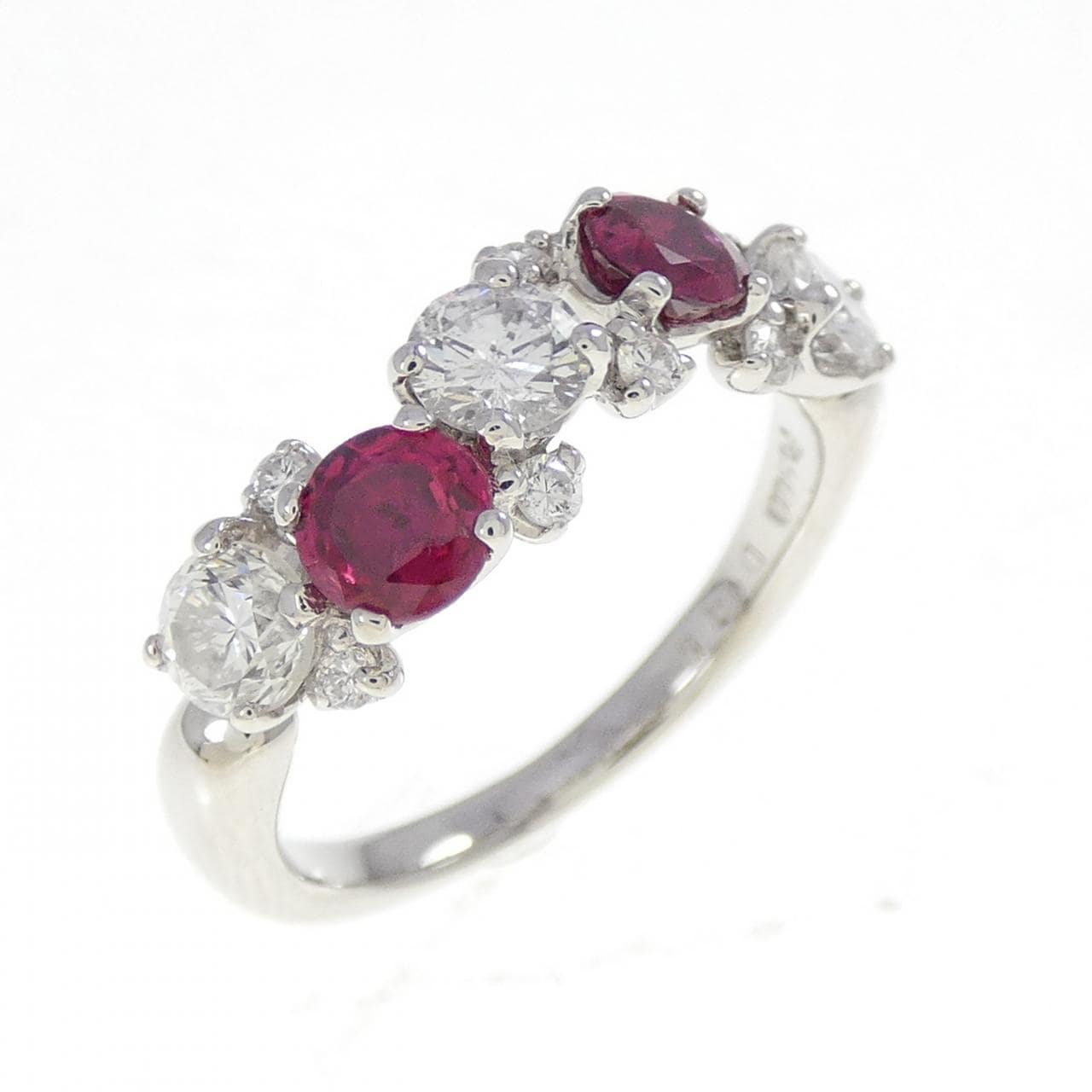 PT900 Ruby Ring 0.60CT