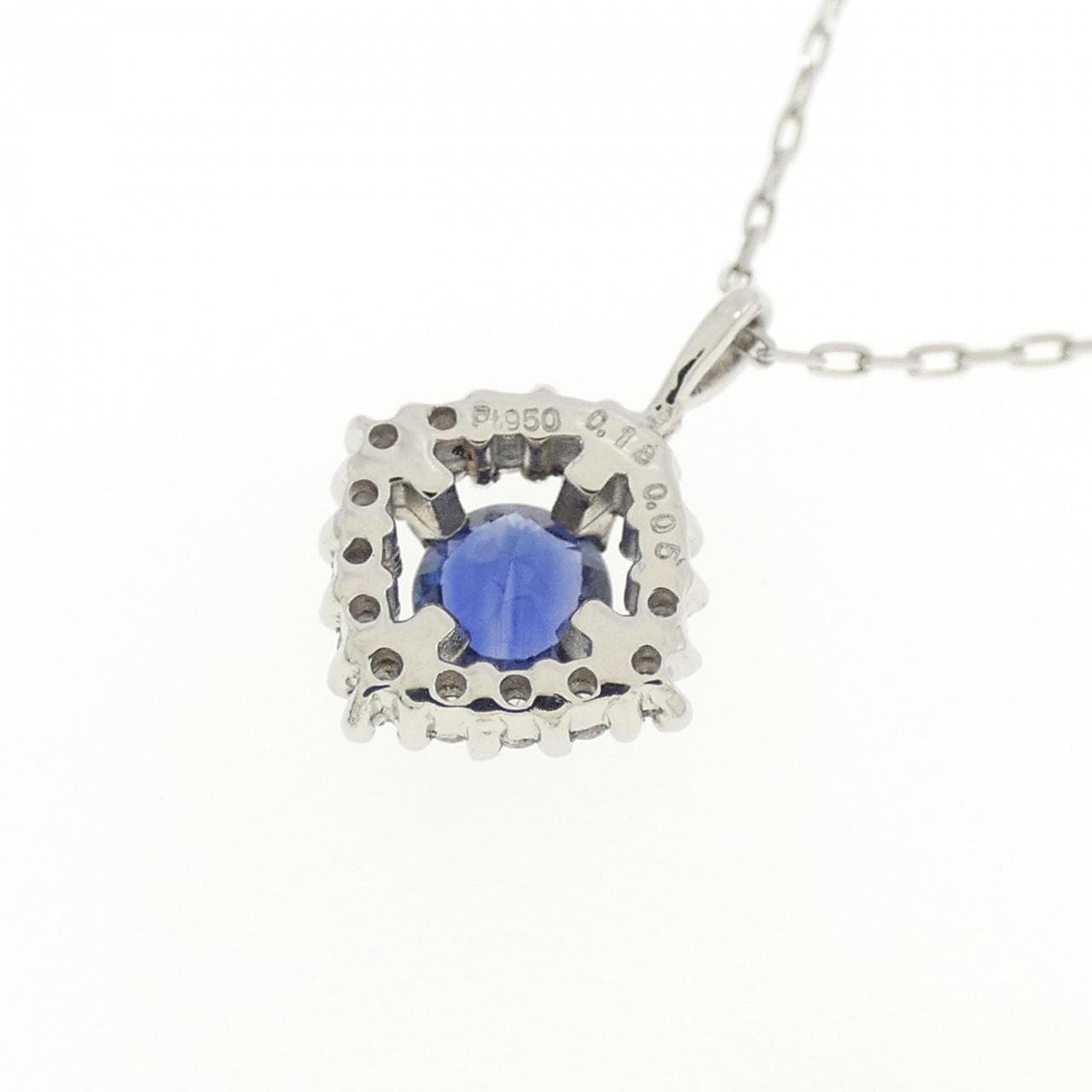[新品] PT950/PT900 藍寶石項鍊 0.18CT