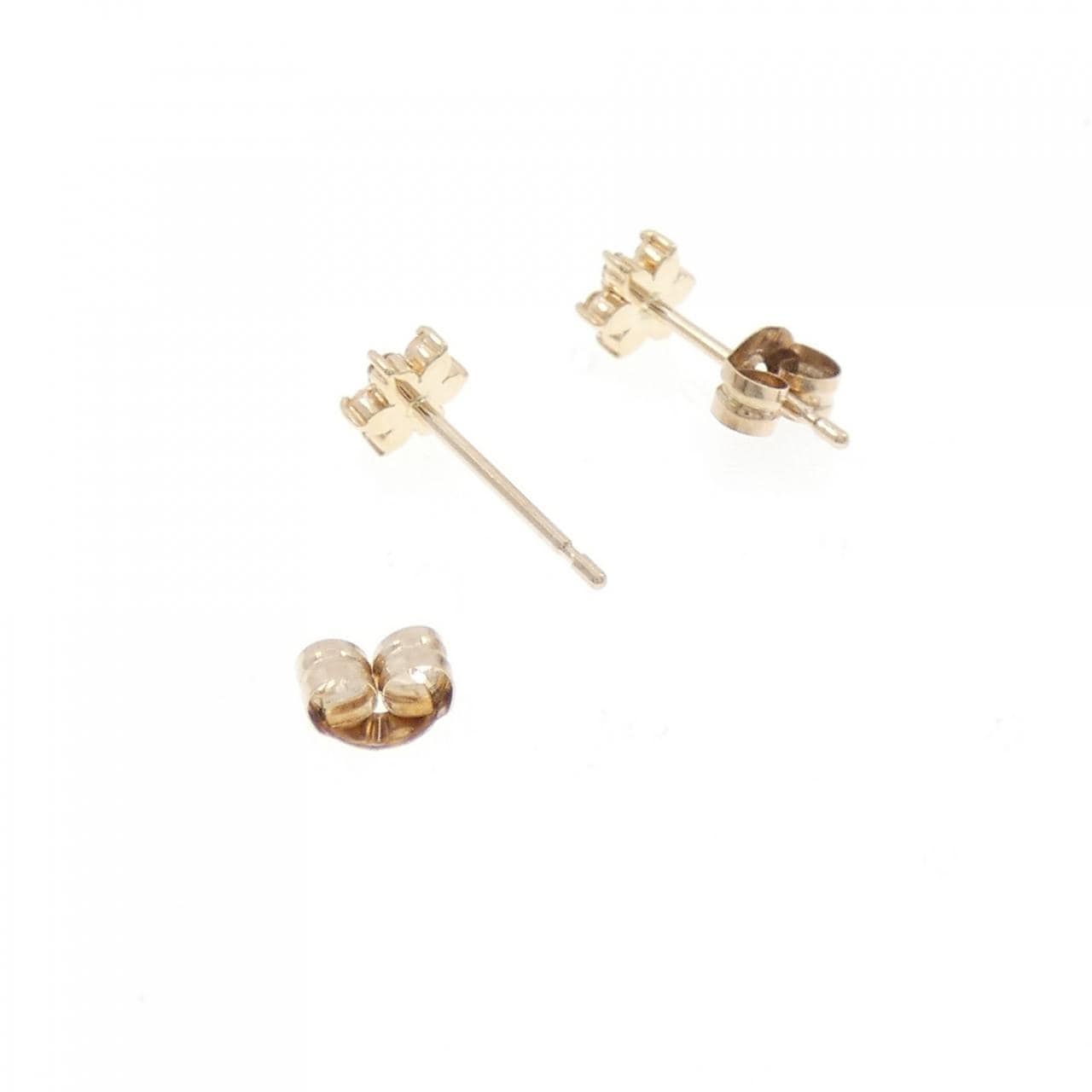 ココシュニック フラワー ルビー ピアス