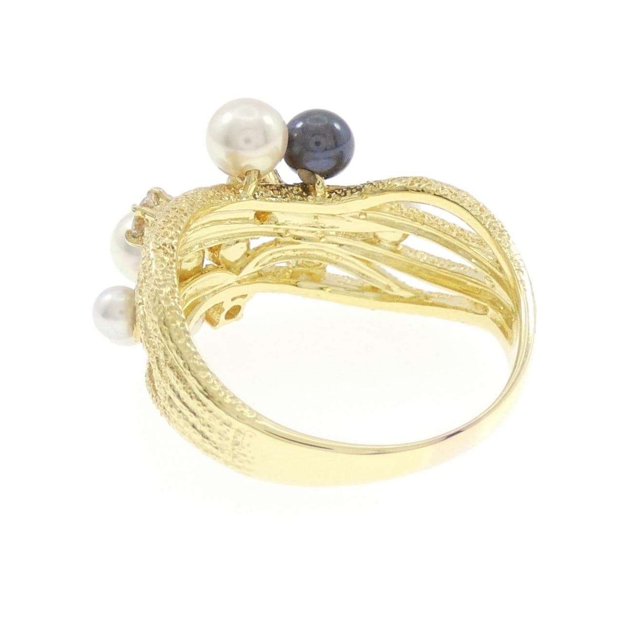 K18YG アコヤパール リング