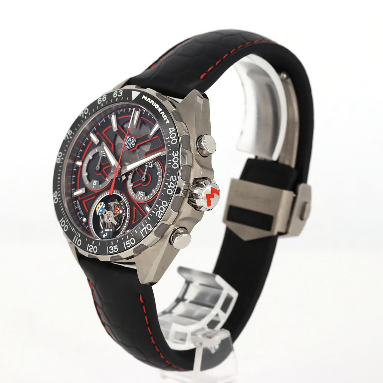 タグ･ホイヤー フォーミュラー1xマリオカート トゥールビヨンクロノグラフ TI LTD CAZ5080.FC6517 TI 自動巻