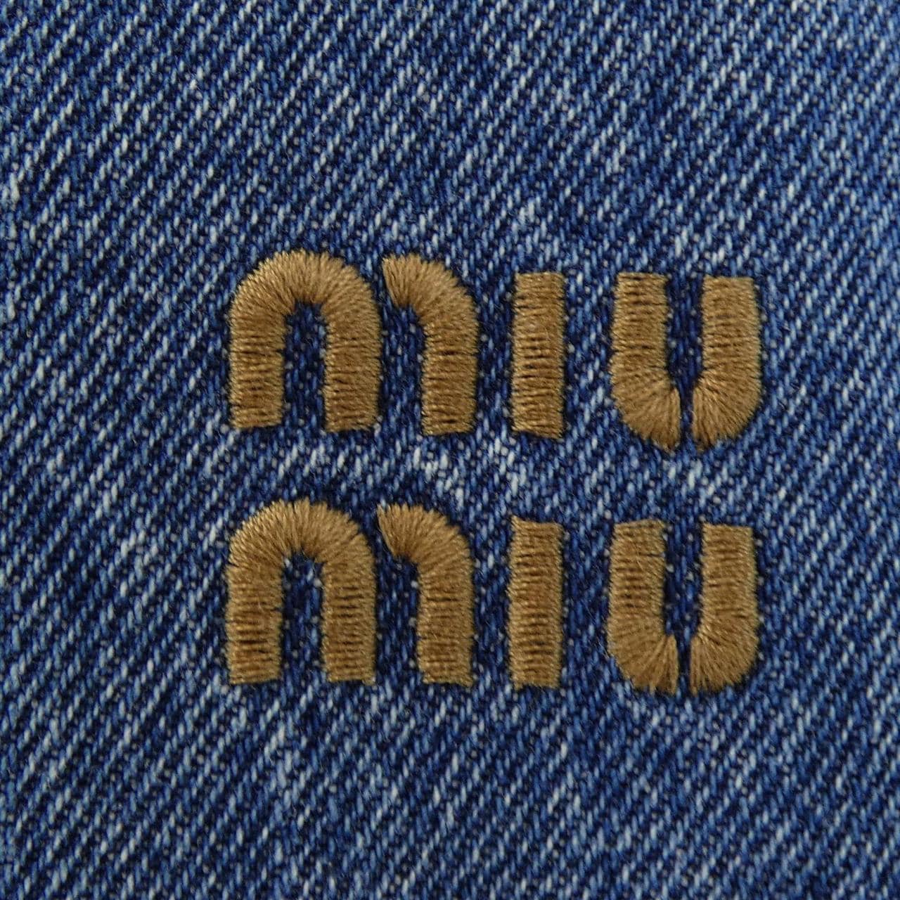 ミュウミュウ MIU MIU MIU MIU ロゴ GWB187 S232 13LE デニムジャケット