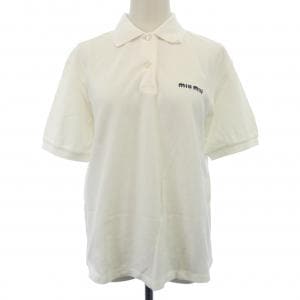 ミュウミュウ MIU MIU コットンピケ MIU MIU ロゴ MJN535 SOOO 14RW ポロシャツ
