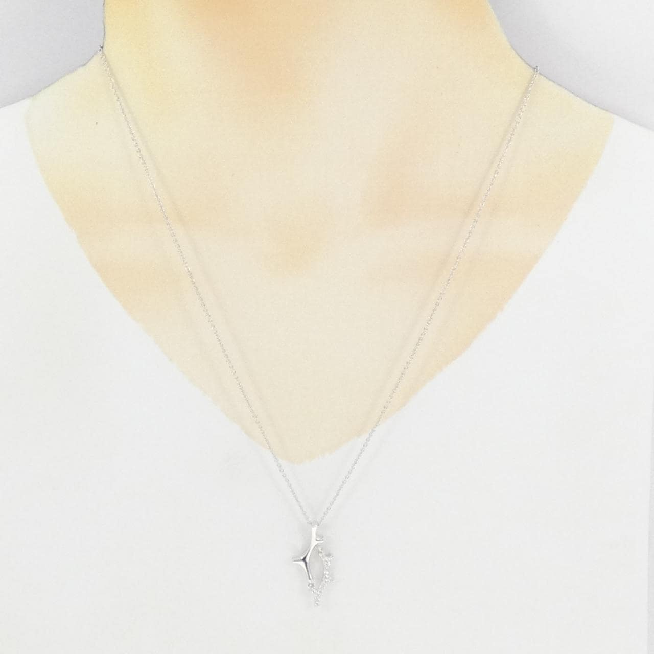 ミキモト ダイヤモンド ネックレス 0.08CT