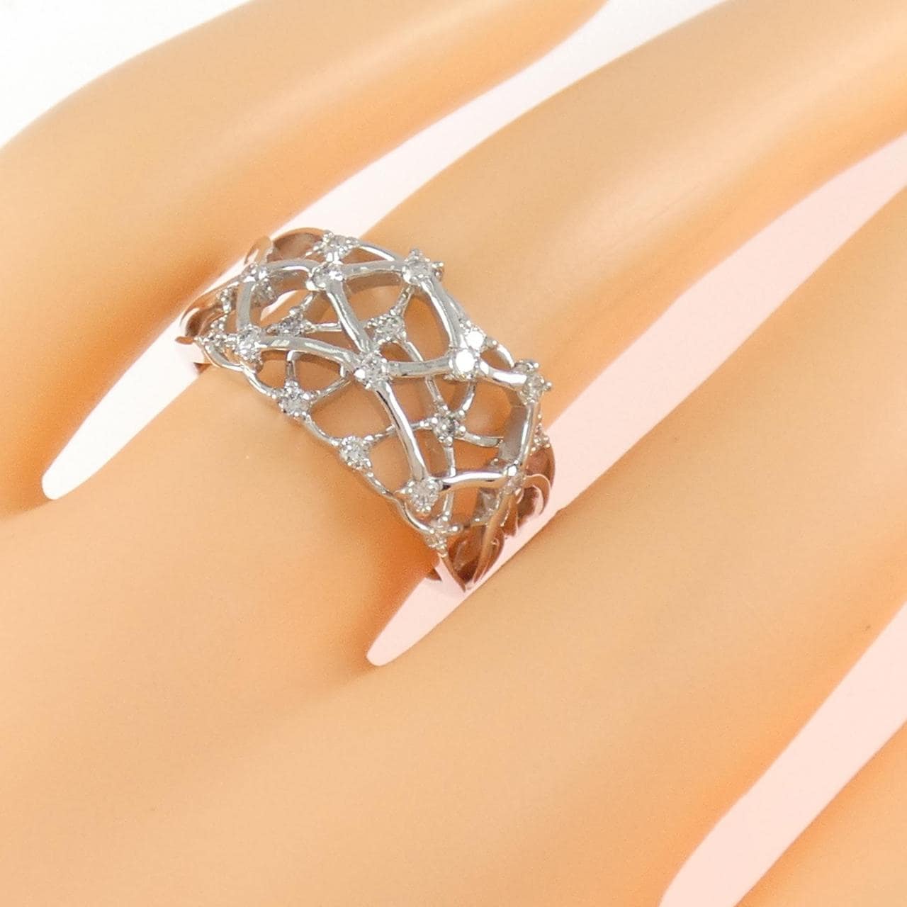 K18WG ダイヤモンド リング 0.29CT