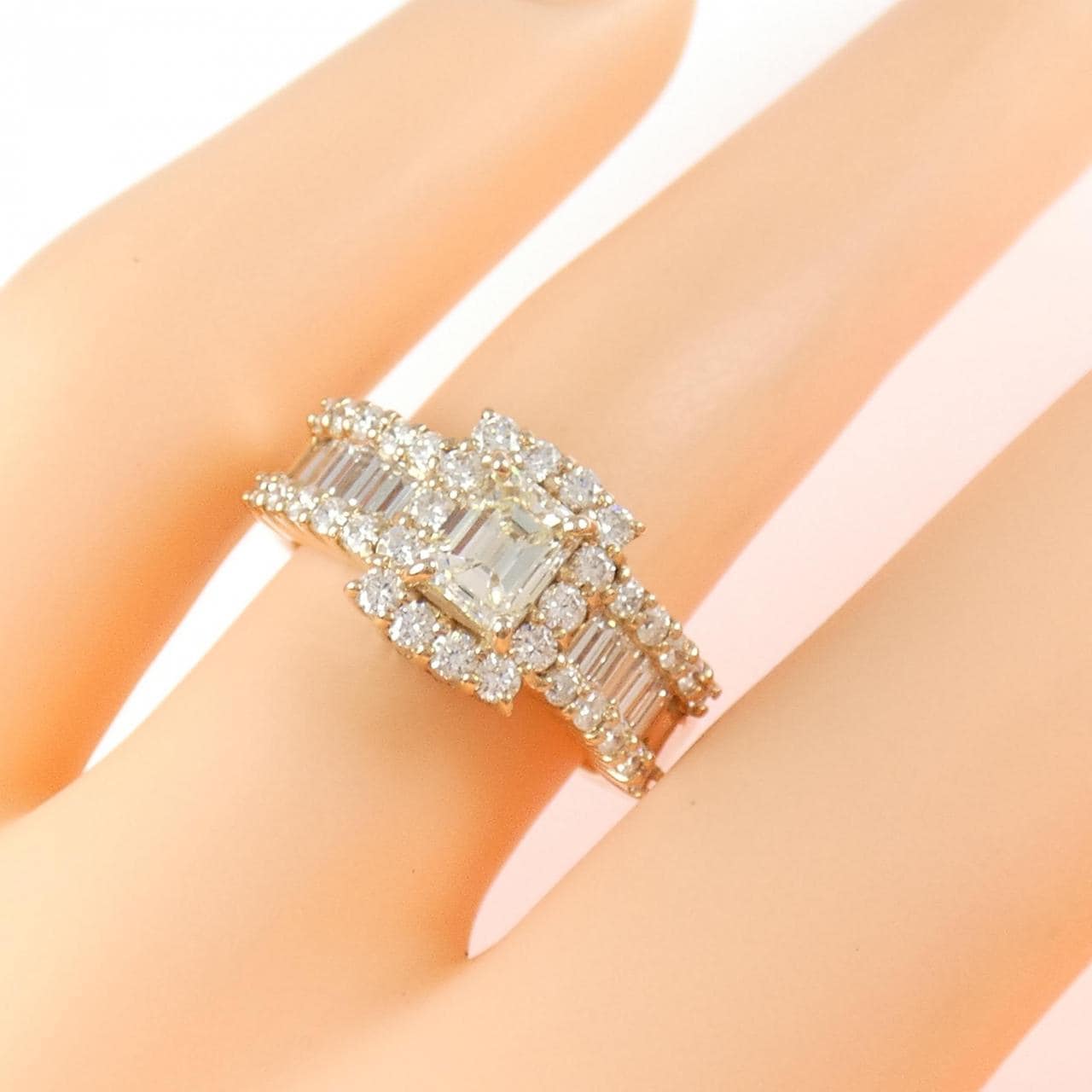 K18PG ダイヤモンド リング 0.505CT