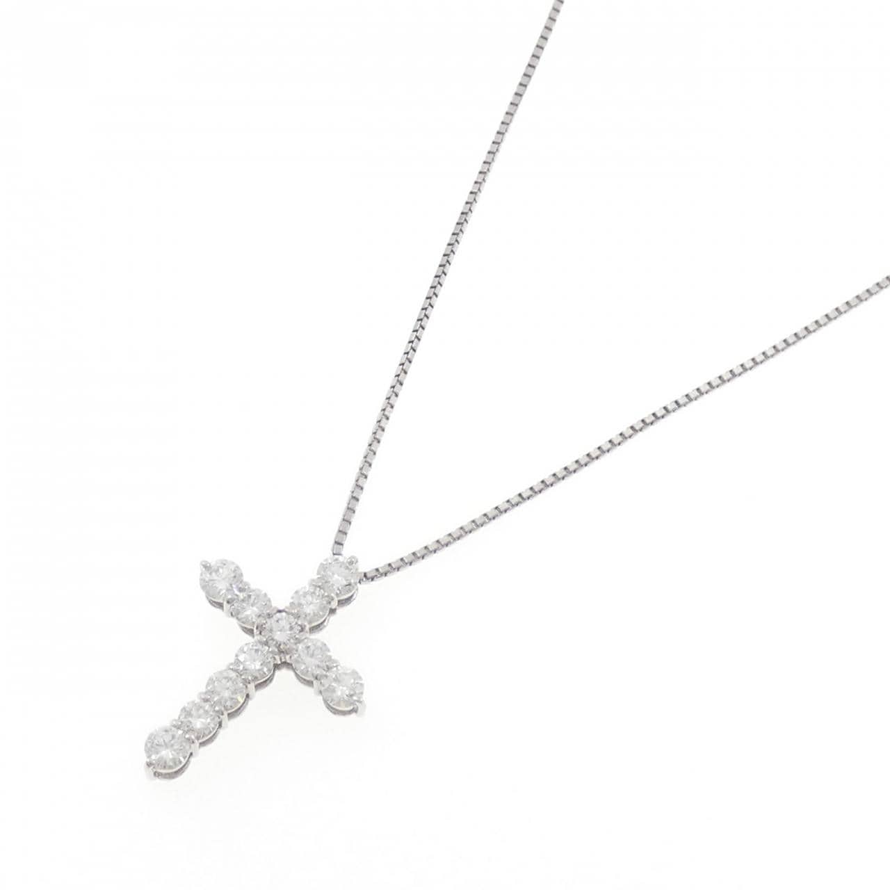 モニッケンダム クロス ダイヤモンド ネックレス 2.05CT