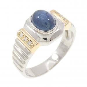 PT900/K18YG サファイヤ リング 2.90CT